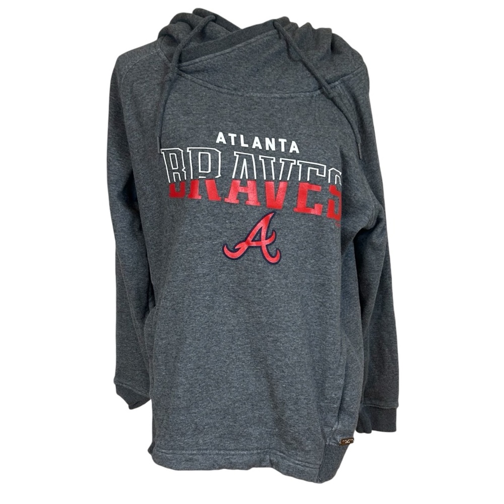 Atlanta Braves Levelwear gray hooded sweatshirt